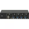 KVM jungiklis Inter-Tech IPC AS-41HUS 4 prievadų USB