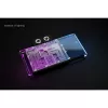 Grafikos plokštės galinė plokštelė Alphacool Core, skirta RX 9070 XT Aorus Elite — permatomas chromuotas apdaila