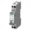 Siemens RCBO, 10A srovės stipris, 1P+N poliai, 30mA išjungimo jautris, A tipas, SENTRON serija