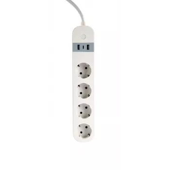 Išmanusis elektros lizdas Gembird TSL-PS-S4U-01-W 4 kintamosios srovės lizdai 3880 W balta