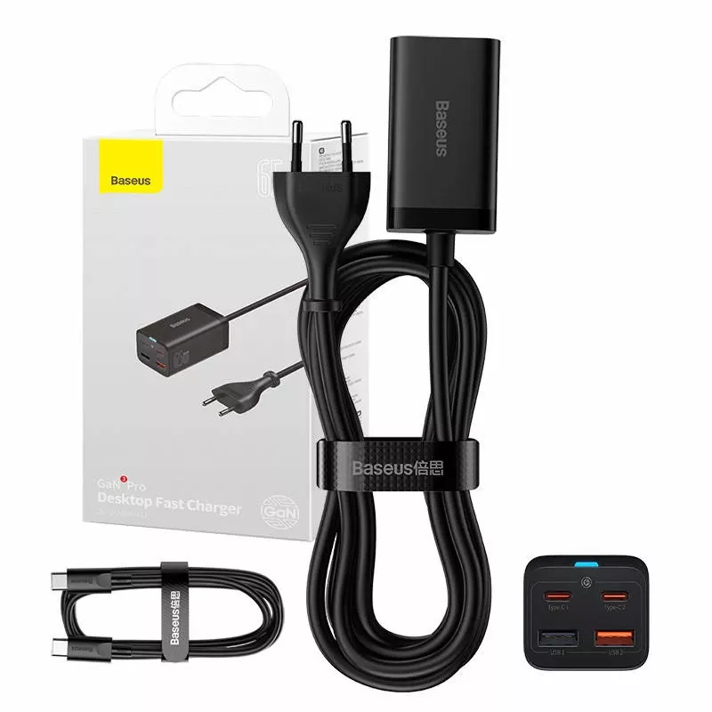 Pakrovėjas Baseus GaN3 Pro Mobilusis telefonas Planšetė Juoda AC Vidaus 15V 3A