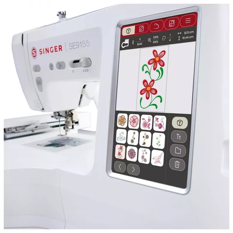 SINGER Siuvinėjimo ir siuvimo mašina SE9155 Electric current Balta