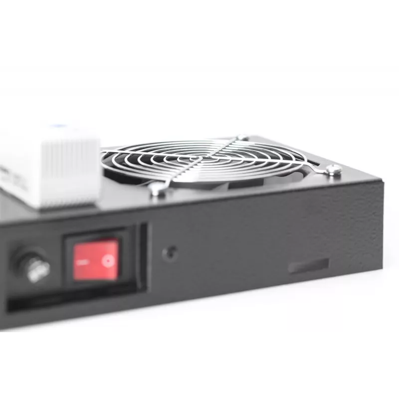 Stogo ventiliatorius Digitus DN-19 FAN-2-WM-T-SW