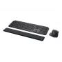 Logitech MX Keys combo for Business Gen 2 Klaviatūra Pelė komplekte Biuro RF belaidis + Bluetooth AZERTY Prancūzų Grafitas