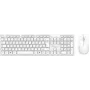 Laidinis USB pilno dydžio klaviatūros rinkinys su pele MediaRange MROS276 — QWERTZ vokiškas išdėstymas, balta, 1,5 m laidas