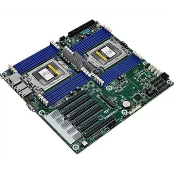 Pagrindinė plokštė ASRock ROME2D16-2T LGA 4094 EEB, dviejų lizdų, 16 DIMM DDR4, 3,2 TB RDIMM, 5x PCIe x16 Gen4, 16x SATA III