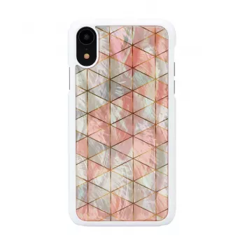 Išmaniojo telefono dėklas iKins, skirtas iPhone XR — deimantinis baltas apsauginis dangtelis