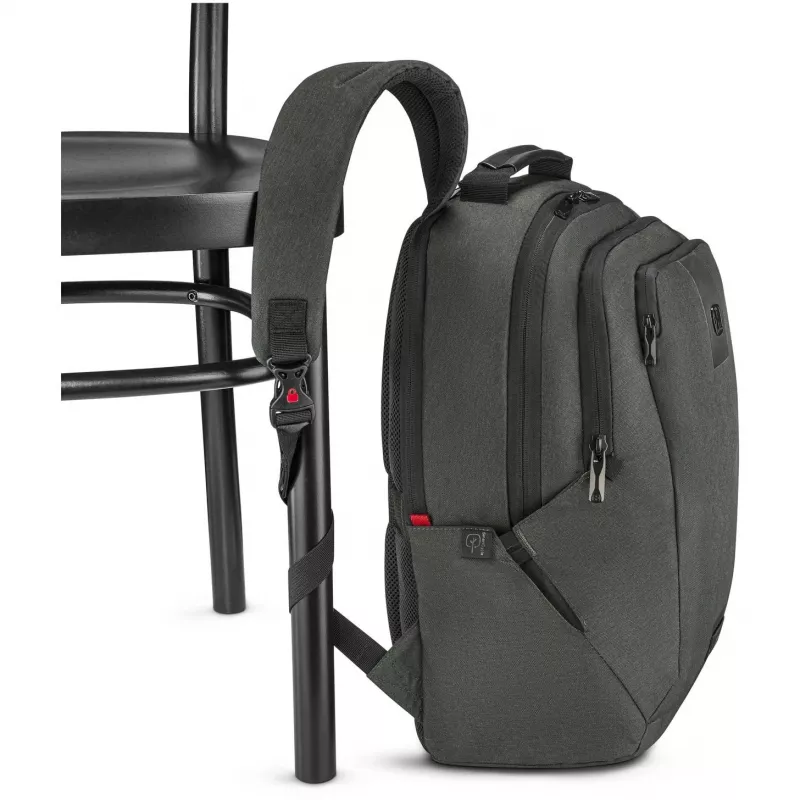 WENGER MX ECO Professional 40,64cm 16Zoll nešiojamojo kompiuterio kuprinė su 25,4cm 10Zoll planšetės kišene, anglis