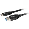 USB 3.2 Gen 2 laidas, USB-A kištukas > USB-C kištukas (juodas, 0,5 metro)