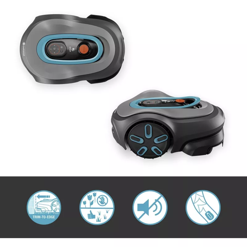 Robotinė vejapjovė Gardena smart SILENO pro baterija 600 m² 16 cm