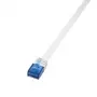 Tinklo kabelis LogiLink 0,25 m RJ45 Cat6 baltas