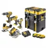 Elektrinių įrankių rinkinys DeWALT DCK500P3T-QW, 18V, 3 baterijos