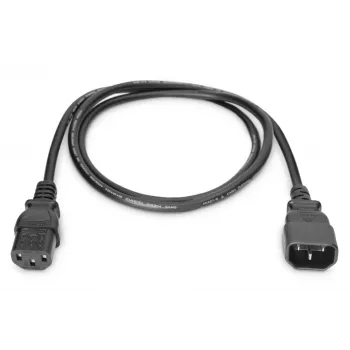 Prailginimo laidas IEC C14 / IEC C13 M/F juodas 1,8 m