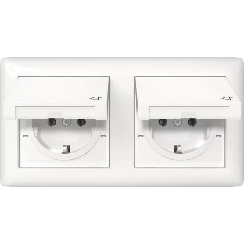 GIRA 415803 SCHUKO KD + Set IP44 + Rahme (415803)