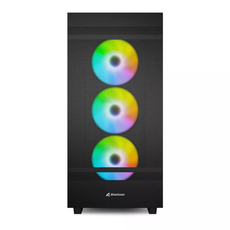 PC korpusas Sharkoon REBEL C50 RGB Full Tower juodas