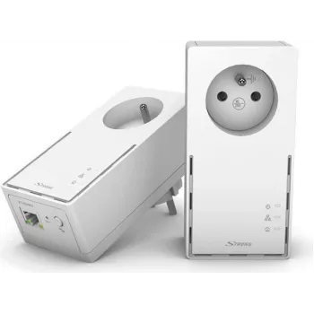 Strong Powerline 1000 Duo - 1000 Mbit/s - IEEE 802.3 - IEEE 802.3u - Gigabit Ethernet - 10,100,1000 Mbit/s - HomePlug AV2 - 128 bitų AES (POWERL1000DUOFR)