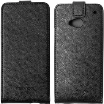 Nevox RELINO dėklas HTC One (M7) FLIP dėklas, juodai pilkas, lizdinė pakuotė (4250686401530)
