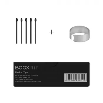 Jutiklinio rašiklio antgaliai, skirti „Onyx E-Reader Note 3“ — Atsarginiai antgaliai, juodi, 5 vnt.