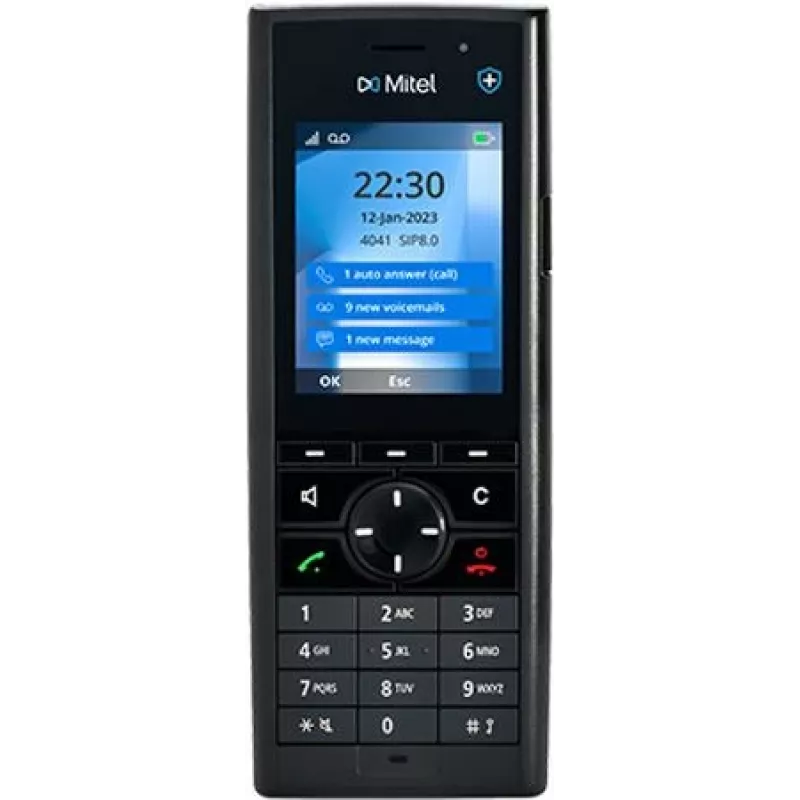 Belaidis DECT telefonas MITEL DECT 712dt su 2,4 colio ekranu, iki 10 valandų pokalbio laiko