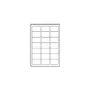 Avery Zweckform Avery - skaidrus - 63,5 x 38,1 mm 525 etiketė(-ės) (25 lapai x 21)