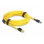 Tinklo kabelis DeLOCK 81253 juodas geltonas 5m Cat6