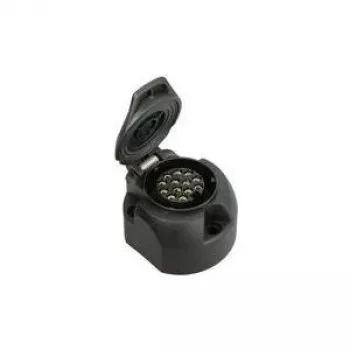 Priekabos lizdas IWH 13 polių modelis 010209 20A 12V smūgiams atsparus korpusas