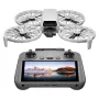 Dronas DJI Flip 4 su 48 MP kamera, 4K (3840x2160), 3110 mAh baterija, 16 m/s, 14 000 m nuotolis, 4 rotoriai, 0,249 kg, juoda/balta
