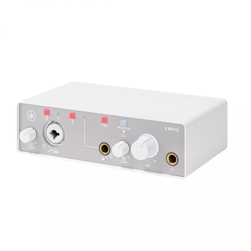 Garso sąsaja YAMAHA UR12MK3 White - kompaktiška 2 į/2 iš USB sąsaja