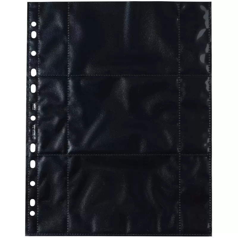 Nuotraukų kišenėlės HERMA Fotophan 9x13 cm gulsčios, juodos 10 vnt.