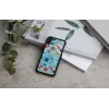 iKins išmaniojo telefono dėklas, skirtas iPhone XS / XS Max, juodo akmens dizaino, apsauginė galinė dangtelis