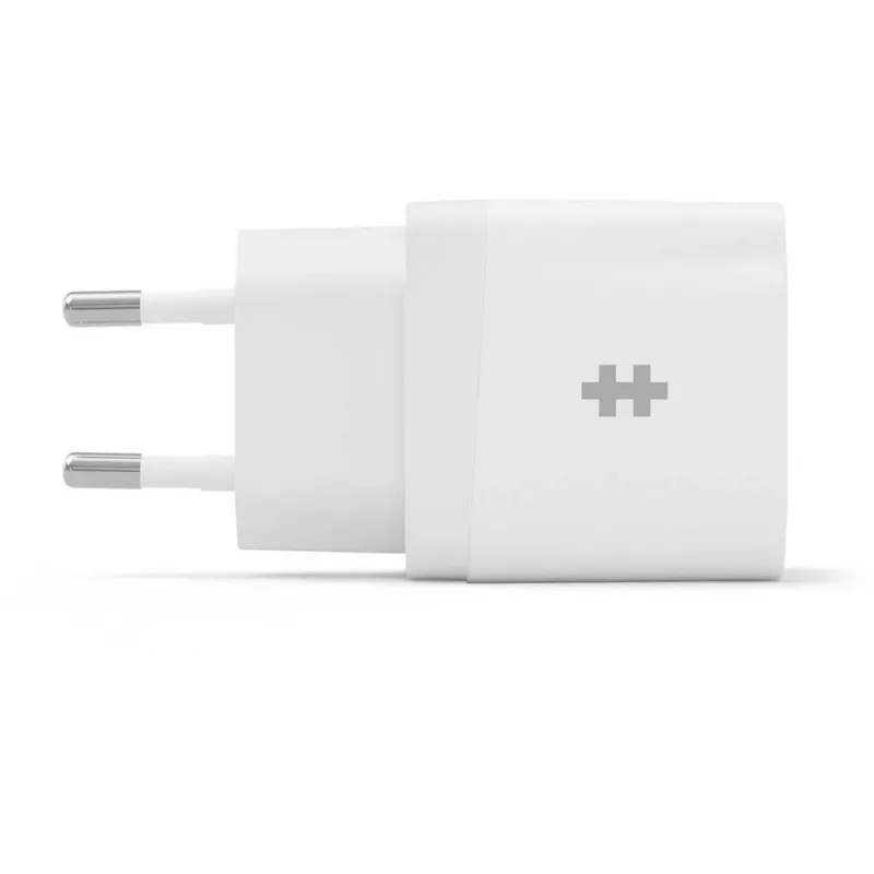 HYPER HJ205EU mobiliojo įrenginio įkroviklis, išmaniesiems telefonams, planšetėms, baltas, AC, greitasis įkrovimas, vidaus naudojimui