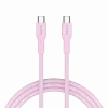 CANYON kabelis OnWire 60CL C-C 60W COLOR Braided 1m Pink