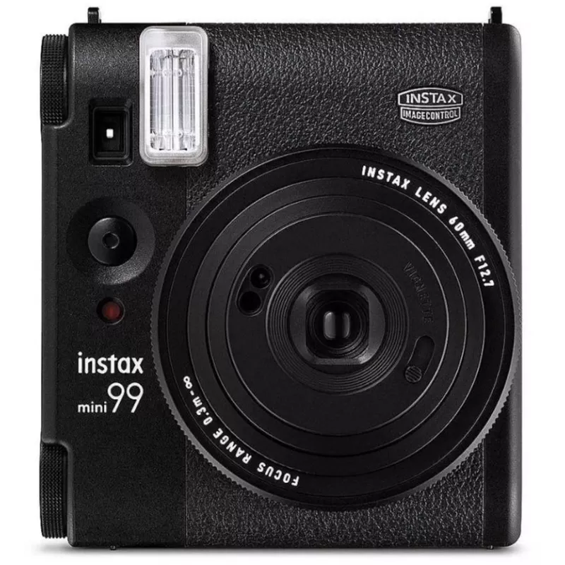 Momentinis fotoaparatas Fujifilm Instax Mini 99 Juoda — nuotrauka 62×46 mm, juostelė 86×54 mm, 60 mm židinio nuotolis