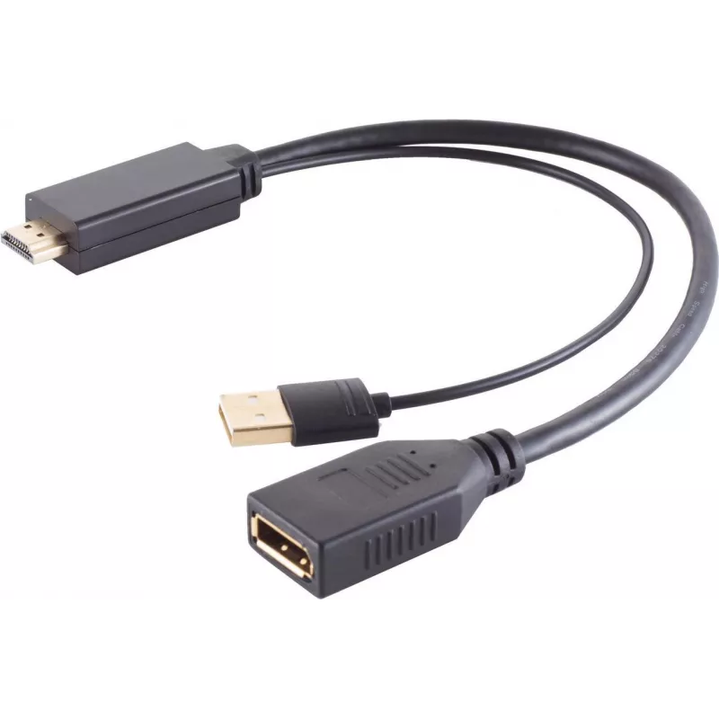 shiverpeaks -BASIC-S--Adapter-HDMI-A adapteris, Displayport lizdas, 4K, 30 cm (80098-SPB)