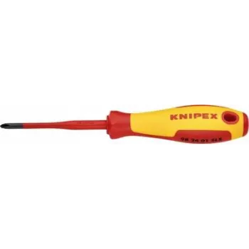 Knipex VDE plius/minus atsuktuvas, dydis PH 1, ašmenų ilgis: 80 mm (98 24 01 SLS)