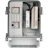 Axis T98A18-VE medijos keitiklio spinta A - medijos keitiklis - GigE - 10Base-T, 100Base-TX, 1000Base-X, 100Base-X - 2 prievadai - RJ-45 / SFP (mini-GBIC)