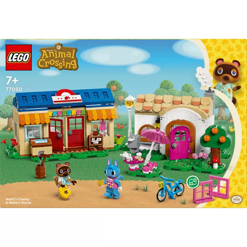 Konstruktorius LEGO 77050 Animal Crossing Nook's Shop Sophie's House rinkinys – modulinis žaidimų rinkinys