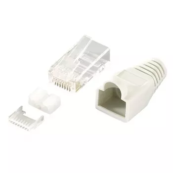 Laido jungtis RJ45 LogiLink MP0021 pilka permatoma