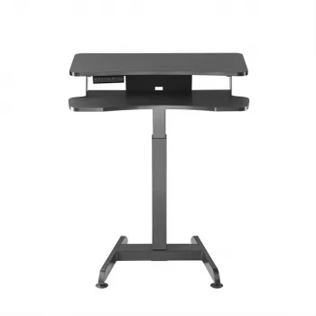 Maclean MC-835 nešiojamasis elektrinis aukščio reguliavimo stalas 72–122 cm, maks. 37 kg, valdymo pultas, sėdimo-stovimo darbo stotis