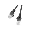 Tinklo kabelis LANBERG PCU5-10CC-0025-BK RJ-45 Cat5e U/UTP 0.25 m juodas