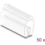 Kabelių žymeklis DELOCK 80952, 50 vnt., kabeliams Ø 6–10 mm, skaidrus