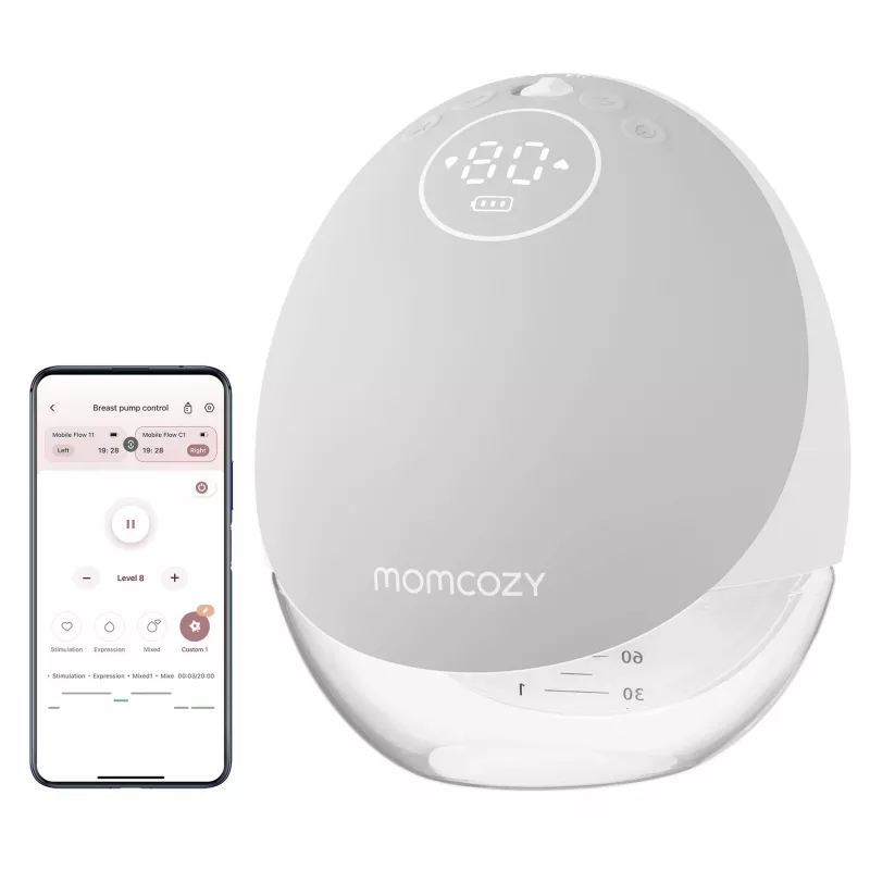 Pientraukis Momcozy M9 vienas pilkas