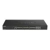 D-Link 24 prievadų 10G SFP+, 4 prievadų 10GBASE-T išmanusis valdomas jungiklis