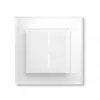 Išmanusis stiklinis mygtukas HomeMatic Homematic IP Stiklinis mygtukas, 230 V, 868 MHz, baltas, 54,5×54,5×29 mm