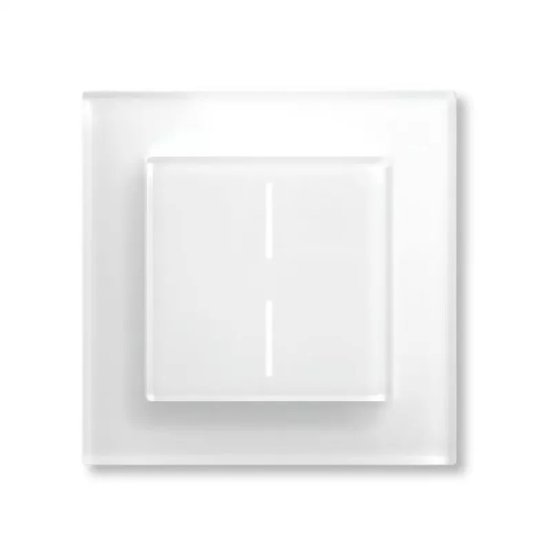 Išmanusis stiklinis mygtukas HomeMatic Homematic IP Stiklinis mygtukas, 230 V, 868 MHz, baltas, 54,5×54,5×29 mm