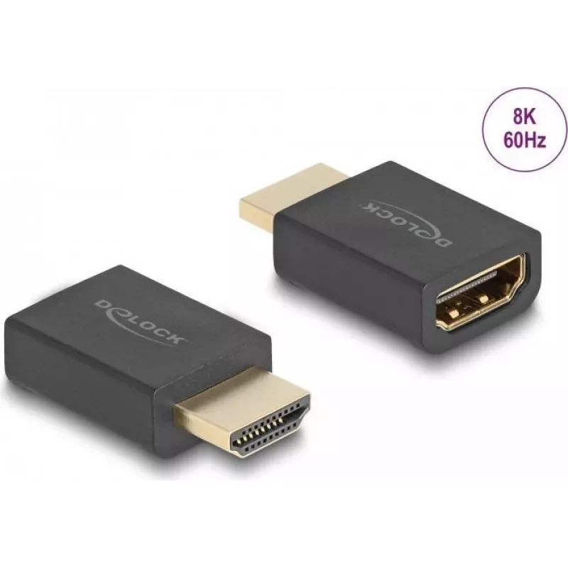 DeLOCK High Speed HDMI adapteris (kištukas–lizdas) 8K 60 Hz juodas
