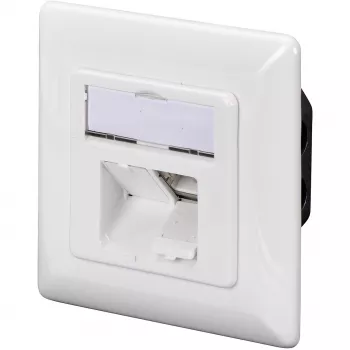 DIGITUS DN-9005-N - Jungiamasis lizdas, įleidžiamas - RJ-45 X 2 - RAL 9010 - 2 prievadai (DN-9005-N)