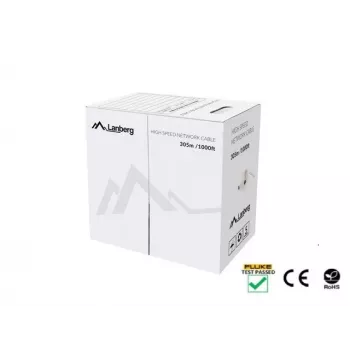 Tinklo kabelis Lanberg LCU5-12CU-0305-R U/UTP Cat5e 305 m raudonas