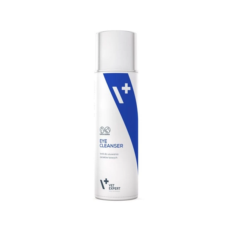 Akių valiklis VETEXPERT 100 ml šunims ir katėms — švelnus akių higienos tirpalas