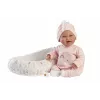 Baby doll Llorens Mimi Baby 42 cm — tikroviškas veidas, juokiasi, minkštas kūnas